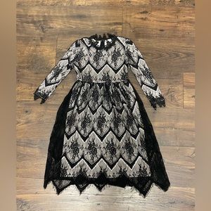 Girls dainty jewels lace dress